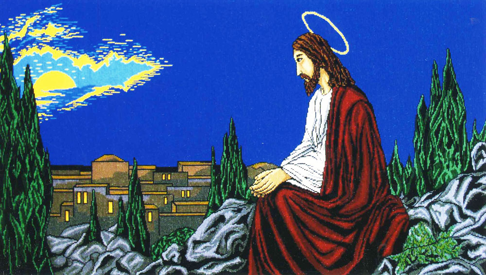 О. та Я. Ликтеї. «Молитва». 2000. Полотно, напівхрестик